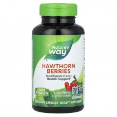 Боярышник, Hawthorn Berries, Nature's Way, ягоды, 1080 мг, 180 веганских капсул (360 мг в капсуле) Боярышник, Hawthorn Berries, Nature's Way, ягоды, 1080 мг, 180 веганских капсул (360 мг в капсуле)