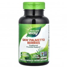 Со Пальметто, Saw Palmetto, Nature's Way, со вкусом ягод, 585 мг, 180 веганских капсул Со Пальметто, Saw Palmetto, Nature's Way, со вкусом ягод, 585 мг, 180 веганских капсул