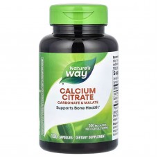 Цитрат кальция, Calcium Citrate, Nature's Way, 500 мг, 100 капсул (250 мг на капсулу) Цитрат кальция, Calcium Citrate, Nature's Way, 500 мг, 100 капсул (250 мг на капсулу)