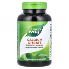 Цитрат кальция, Calcium Citrate, Nature's Way, 500 мг, 250 капсул (250 мг на капсулу) Цитрат кальция, Calcium Citrate, Nature's Way, 500 мг, 250 капсул (250 мг на капсулу)