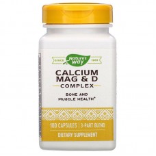 Комплекс кальция и магния с витамином D, Calcium Mag & D Complex, Nature's Way, 100 капсул Комплекс кальция и магния с витамином D, Calcium Mag & D Complex, Nature's Way, 100 капсул