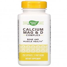 Кальций, магний и витамин D, Calcium Mag & D, Nature's Way, 250 капсул Кальций, магний и витамин D, Calcium Mag & D, Nature's Way, 250 капсул