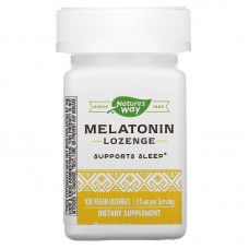 Мелатонин, Melatonin, Nature's Way, 2,5 мг, 100 веганских леденцов Мелатонин, Melatonin, Nature's Way, 2,5 мг, 100 веганских леденцов