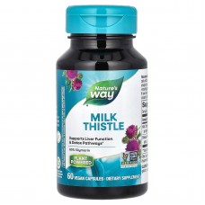 Расторопша, Milk Thistle, Nature's Way, 60 капсул Расторопша, Milk Thistle, Nature's Way, 60 капсул