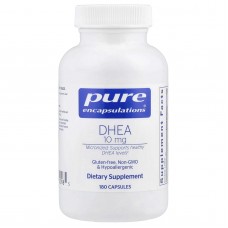 ДГЕА, DHEA, Pure Encapsulations, підтримка імунітету, спалювання жиру, гормонального балансу та емоційного благополуччя, 10 мг, 180 капсул