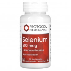 Селен, Selenium, Protocol for Life Balance, 200 мкг, 90 веганских капсул Селен, Selenium, Protocol for Life Balance, 200 мкг, 90 веганских капсул