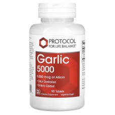 Чеснок 5000, Garlic 5000, Protocol for Life Balance, 5000 мкг, 90 таблеток Чеснок 5000, Garlic 5000, Protocol for Life Balance, 5000 мкг, 90 таблеток
