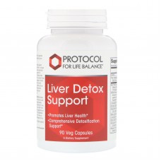 Поддержка детоксикации печени, Liver Detox Support, Protocol for Life Balance, 90 вегетарианских капсул Поддержка детоксикации печени, Liver Detox Support, Protocol for Life Balance, 90 вегетарианских капсул