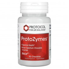 Пищеварительные ферменты широкого спектра, ProtoZymes, Protocol for Life Balance, 90 жевательных таблеток Пищеварительные ферменты широкого спектра, ProtoZymes, Protocol for Life Balance, 90 жевательных таблеток