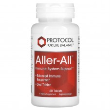 Поддержка иммунитета и дыхательной функции, Aller-All, Immune System Support, Protocol for Life Balance, 60 таблеток Поддержка иммунитета и дыхательной функции, Aller-All, Immune System Support, Protocol for Life Balance, 60 таблеток