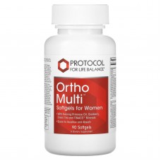 Мультивитамины для женщин, Ortho Multi for Women, Protocol for Life Balance, 90 гелевых капсул Мультивитамины для женщин, Ortho Multi for Women, Protocol for Life Balance, 90 гелевых капсул