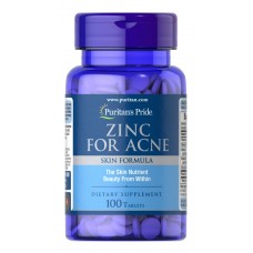 Цинк от прыщей, Zinc for Acne, Puritan's Pride, 100 таблеток Цинк от прыщей, Zinc for Acne, Puritan's Pride, 100 таблеток