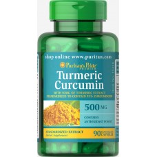 Куркумин, Turmeric Curcumin, Puritan's Pride, 500 мг, 90 капсул Куркумин, Turmeric Curcumin, Puritan's Pride, 500 мг, 90 капсул