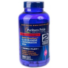 Глюкозамин хондроитин и МСМ, Triple Strength Glucosamine, Chondroitin, MSM, Puritan's Pride, 180 каплет Глюкозамин хондроитин и МСМ, Triple Strength Glucosamine, Chondroitin, MSM, Puritan's Pride, 180 каплет