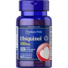 Убихинол, Ubiquinol, Puritan's Pride, 100 мг, 60 гелевых капсул Убихинол, Ubiquinol, Puritan's Pride, 100 мг, 60 гелевых капсул