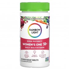 Мультивитамины для женщин 50+, Women's One 50+, Rainbow Light, ежедневные, 120 вегетарианских таблеток Мультивитамины для женщин 50+, Women's One 50+, Rainbow Light, ежедневные, 120 вегетарианских таблеток