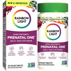 Мультивітаміни для вагітних, Prenatal One, Rainbow Light, поживні речовини з натуральних продуктів, 60 веганських капсул Мультивітаміни для вагітних, Prenatal One, Rainbow Light, поживні речовини з натуральних продуктів, 60 веганських капсул