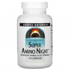 Аминокислотный комплекс для сна, Super Amino Night, Source Naturals, 120 капсул Аминокислотный комплекс для сна, Super Amino Night, Source Naturals, 120 капсул