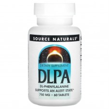DL-Фенилаланин, DLPA, Source Naturals, 750 мг, 60 таблеток. DL-Фенилаланин, DLPA, Source Naturals, 750 мг, 60 таблеток.