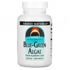 Сине-зеленые водоросли, Blue-Green Algae, Source Naturals, 500 мг, 200 таблеток Сине-зеленые водоросли, Blue-Green Algae, Source Naturals, 500 мг, 200 таблеток