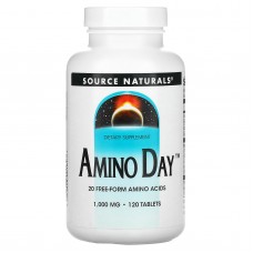 Амино день, Amino Day, Source Naturals, 1000 мг, 120 таблеток Амино день, Amino Day, Source Naturals, 1000 мг, 120 таблеток