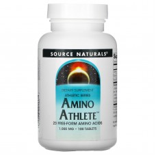 Амино спортсмен, Amino Athlete, Source Naturals, 1000 мг, 100 таблеток Амино спортсмен, Amino Athlete, Source Naturals, 1000 мг, 100 таблеток