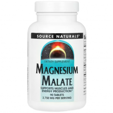 Магний малат, Magnesium Malate, Source Naturals, 3750 мг, 90 таблеток (1250 мг в 1 таблетке) Магний малат, Magnesium Malate, Source Naturals, 3750 мг, 90 таблеток (1250 мг в 1 таблетке)