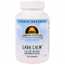 ГАМК с ароматом мяты (GABA Calm), Source Naturals, 120 таблеток ГАМК с ароматом мяты (GABA Calm), Source Naturals, 120 таблеток