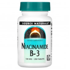 Ниацинамид (В3), Niacinamide B-3, Source Naturals, 100 мг, 250 таб. Ниацинамид (В3), Niacinamide B-3, Source Naturals, 100 мг, 250 таб.