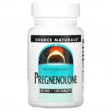 Прегненолон, Pregnenolone, Source Naturals, 25 мг, 120 таблеток Прегненолон, Pregnenolone, Source Naturals, 25 мг, 120 таблеток