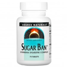 Средство для снижения сахара в крови, Sugar Ban, Source Naturals, 75 таблеток Средство для снижения сахара в крови, Sugar Ban, Source Naturals, 75 таблеток