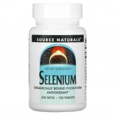 Селен, Selenium, Source Naturals, 200 мкг, 120 таблеток Селен, Selenium, Source Naturals, 200 мкг, 120 таблеток