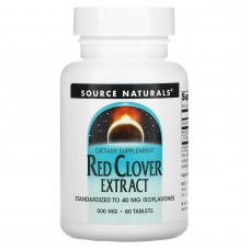 Красный клевер, Red Clover, Source Naturals, экстракт, 500 мг, 60 таблеток Красный клевер, Red Clover, Source Naturals, экстракт, 500 мг, 60 таблеток