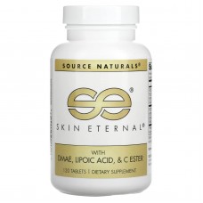 Здоровье кожи с DMAE + Альфа-липоевой кислотой, Skin Eternal, Source Naturals, 120 таблеток Здоровье кожи с DMAE + Альфа-липоевой кислотой, Skin Eternal, Source Naturals, 120 таблеток