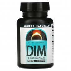 Дииндолилметан, DIM, Source Naturals, 100 мг, 60 таблеток. Дииндолилметан, DIM, Source Naturals, 100 мг, 60 таблеток.