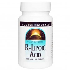 R-ліпоєва кислота, R-Lipoic Acid, Source Naturals, 100 мг, 60 таблеток