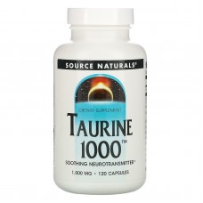 Таурин, Taurine 1000, Source Naturals, 1000 мг, 120 капсул Таурин, Taurine 1000, Source Naturals, 1000 мг, 120 капсул