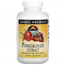 Экстракт граната, Pomegranate Extract, Source Naturals, 500 мг, 240 таблеток Экстракт граната, Pomegranate Extract, Source Naturals, 500 мг, 240 таблеток
