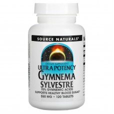 Джимнема Сильвестра, Gymnema Sylvestre, Source Naturals, 550 мг, 120 таблеток Джимнема Сильвестра, Gymnema Sylvestre, Source Naturals, 550 мг, 120 таблеток