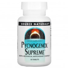 Пикногенол максимальный, Pycnogenol Supreme, Source Naturals, 30 таб. Пикногенол максимальный, Pycnogenol Supreme, Source Naturals, 30 таб.