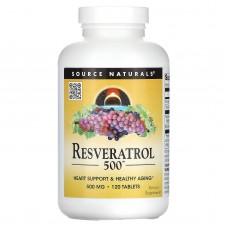 Ресвератрол, Resveratrol, Source Naturals, 500 мг, 120 таблеток Ресвератрол, Resveratrol, Source Naturals, 500 мг, 120 таблеток