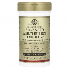 Пробиотики дофилус, Advanced Multi-Billion Dophilus, Solgar, комплекс, 60 растительных капсул Пробиотики дофилус, Advanced Multi-Billion Dophilus, Solgar, комплекс, 60 растительных капсул