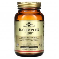 Вітаміни В-100, комплекс, B-Complex "100", Solgar, 50 вегетаріанських капсул