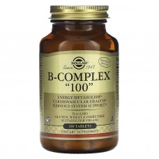 Вітаміни В-100, комплекс, B-Complex "100", Solgar, 100 таблеток