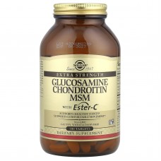 Глюкозамин, хондроитин, метилсульфонилметан с Эстер-C, Glucosamine Chondroitin MSM With Ester-C Solgar, 180 таблеток Глюкозамин, хондроитин, метилсульфонилметан с Эстер-C, Glucosamine Chondroitin MSM With Ester-C Solgar, 180 таблеток