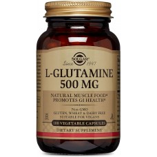 L-глутамін, L-Glutamine, Solgar, 500 мг, 100 вегетаріанських капсул