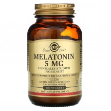 Мелатонин, Melatonin, Solgar, 5 мг, 120 таблеток для разжевывания Мелатонин, Melatonin, Solgar, 5 мг, 120 таблеток для разжевывания