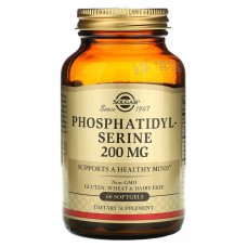 Фосфатидилсерін, Phosphatidylserine, Solgar, 200 мг, 60 гелевих капсул Фосфатидилсерін, Phosphatidylserine, Solgar, 200 мг, 60 гелевих капсул