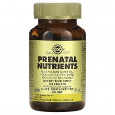 Вітаміни та мінерали для вагітних, Prenatal Multivitamin & Mineral, Solgar, 120 таблеток