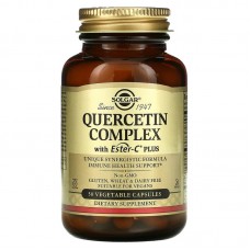 Кверцетин комплекс с эстер-С, Quercetin, Solgar, 50 вегетарианских капсул Кверцетин комплекс с эстер-С, Quercetin, Solgar, 50 вегетарианских капсул